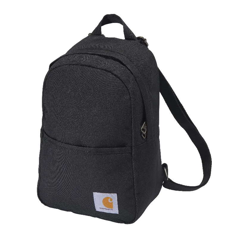 Carhartt B0000538 Classic Mini, Durable, Water-Resistant Adjustable Shoulder Straps, Everyday Backpack (Black), One Size