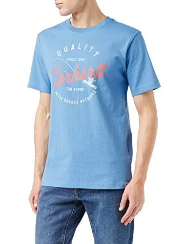 Carhartt 104182 Men's Fishing Graphic T-Shirt - Medium - French Blue