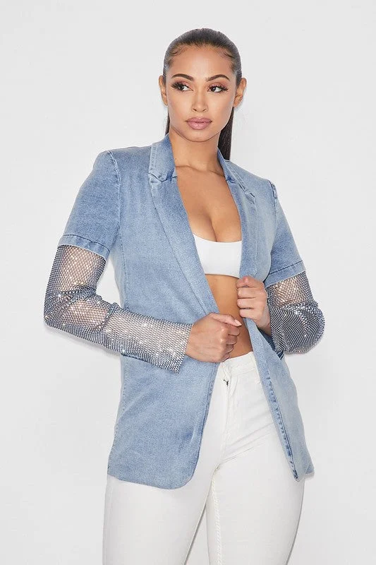 Denim Bling Blazer