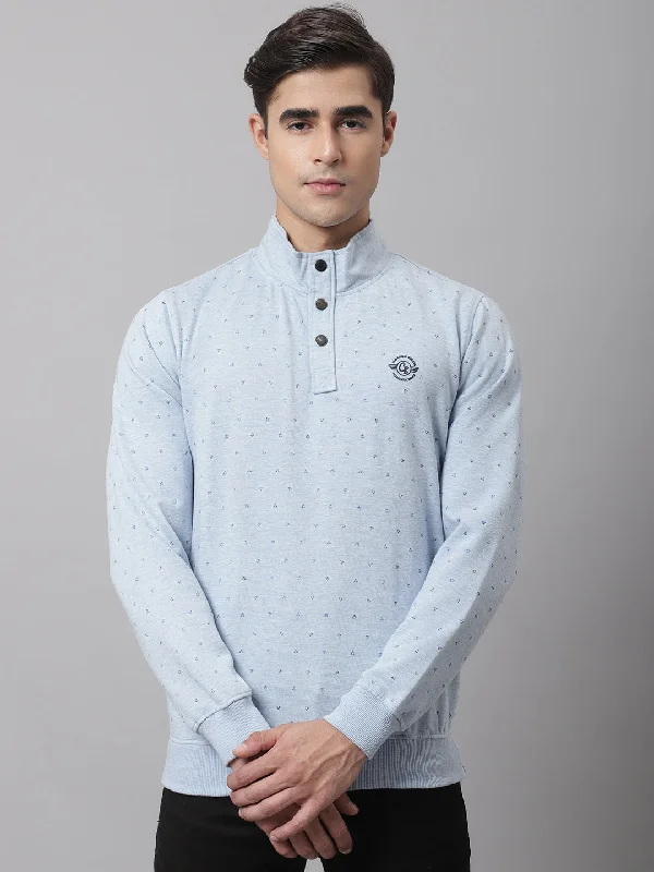 Men Sky Melange Sweatshirt