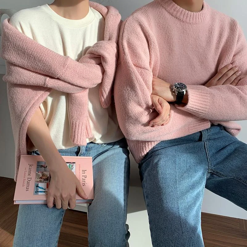 Basic Knitted Round Neck Sweater