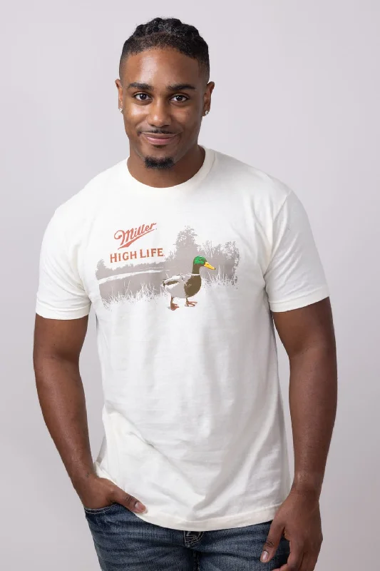 Miller Wildlife Duck T-Shirt for Men in Cream | 16148_608A-CREAM