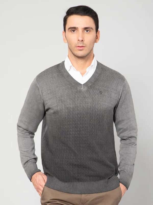 Men Grey Sweater