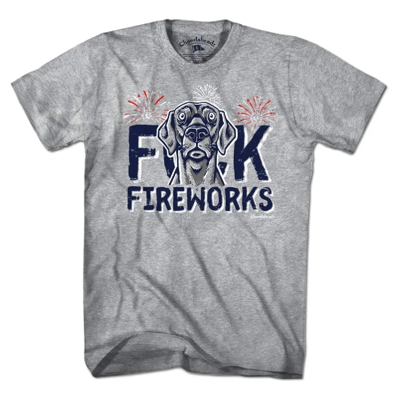 F Fireworks Dog T-Shirt