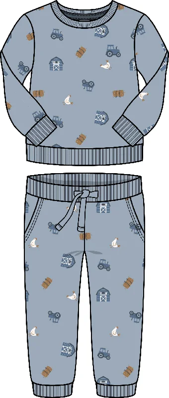 2 Piece Boys Farm Shirt & Pants