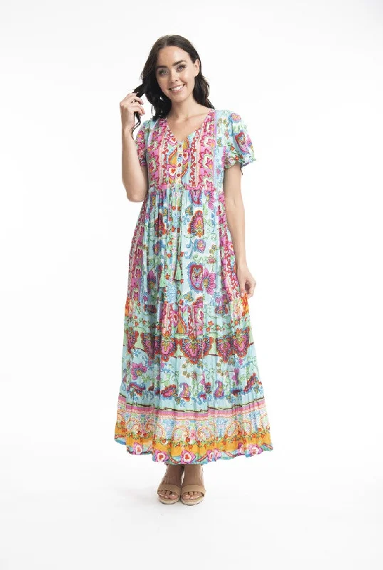 Orientique Rayon Maxi Dress