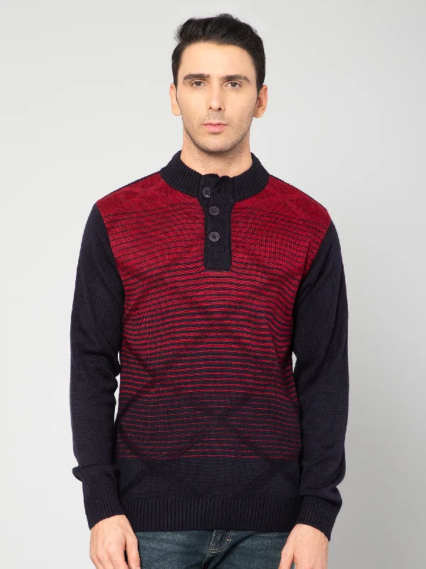 Men Maroon Sweater