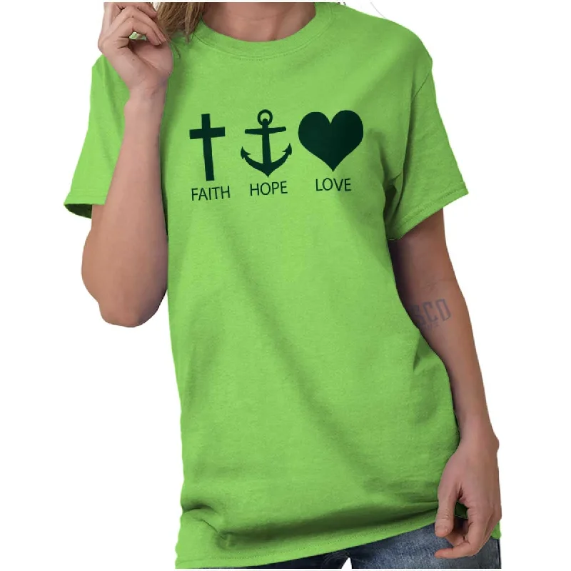 Faith Anchor Love T Shirt