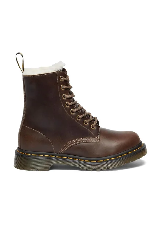 Dr. Martens 1460 Pascal Serena Orleans for Women in Dark Khaki | 32019777