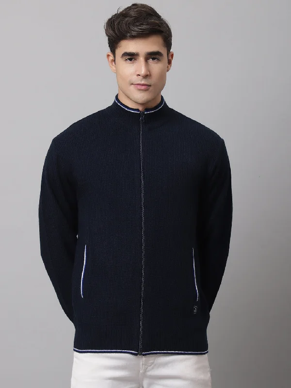 Men Navy Sweater