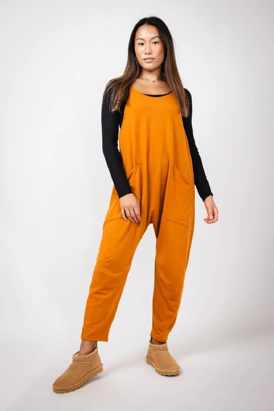 Moa Moa Outer Pocket Onesie for Women in Butterscotch | MDB952-FPI-BUTTERSCOTCH