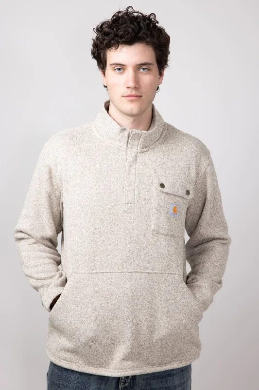 Carhartt Midweight Quarter Zip Sweatshirt for Men in Oat Milk | 106378-A16-OAT