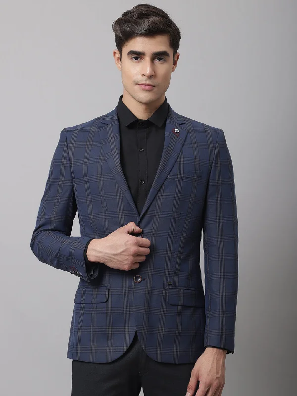 Men Navy Formal Blazer