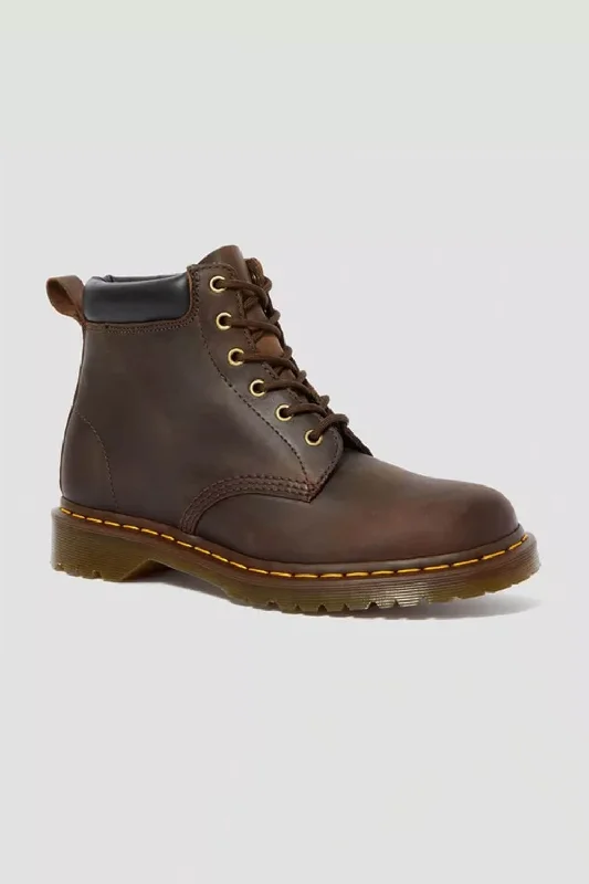 Dr. Martens 939 Ben Boot Crazy Horse Leather Boots for Men in Dark Brown | 32083561