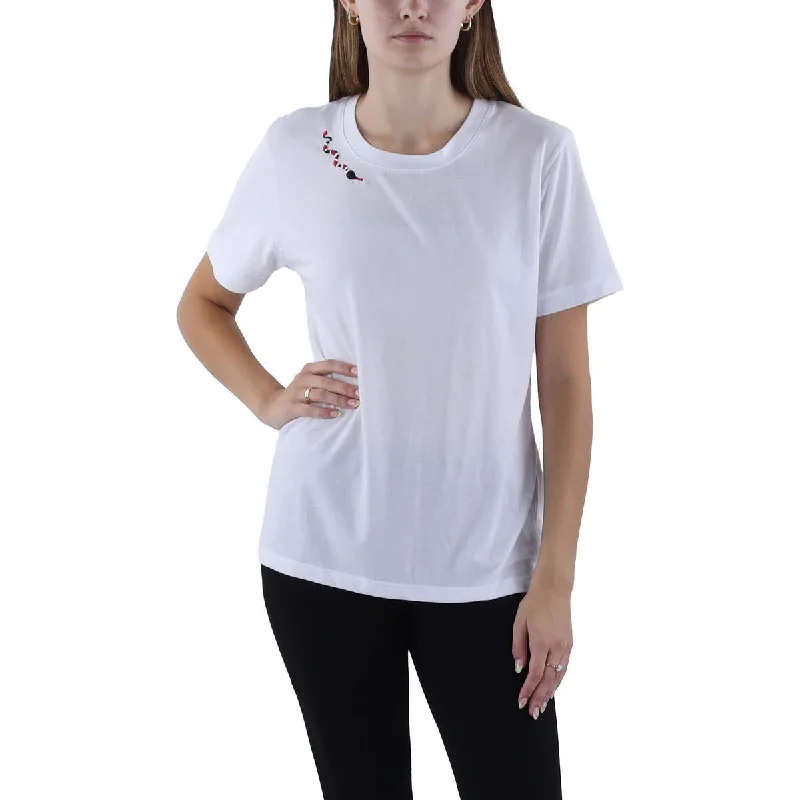 Womens Printed Short Sleeve Graphic T-Shirt