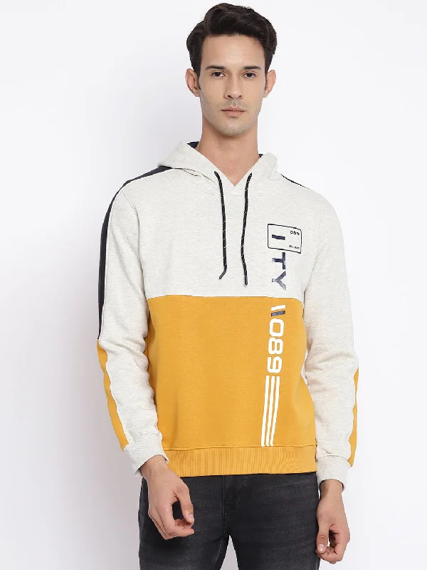 Men Mustard Sweatshirt