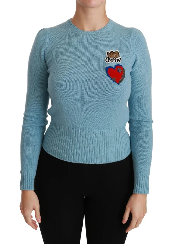 Dolce & Gabbana  Queen Sweater - Light Blue Cashmere