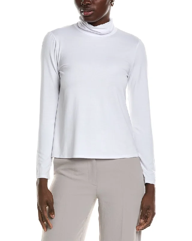 Eileen Fisher Scrunch Neck Top