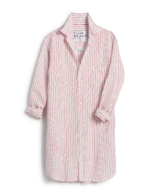 Frank & Eileen - Mary Classic Shirtdress in Pink stripe