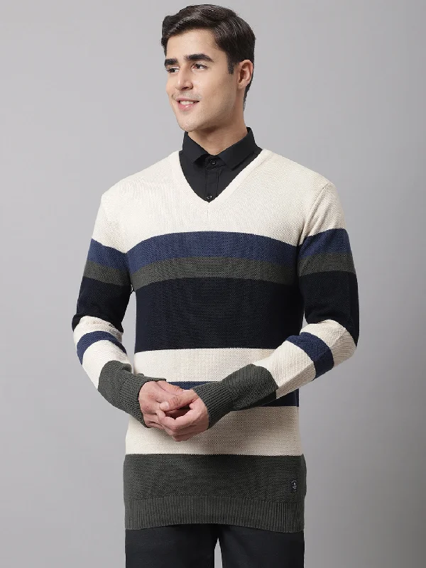 Men Beige Sweater