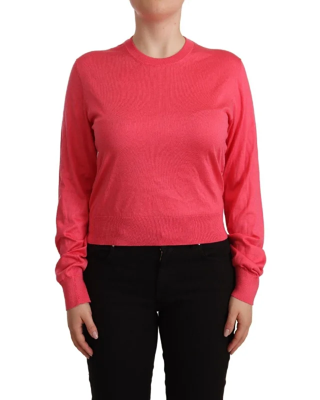 Dolce & Gabbana  Ribbed Knit Sweater in Pink