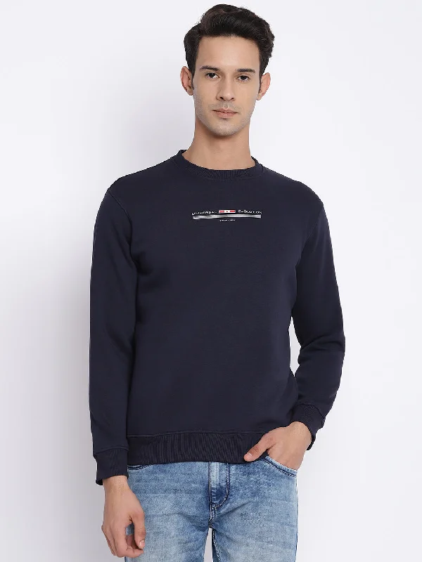 Men Navy Sweatshirt