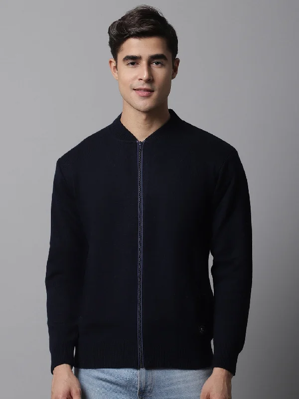 Men Navy Sweater