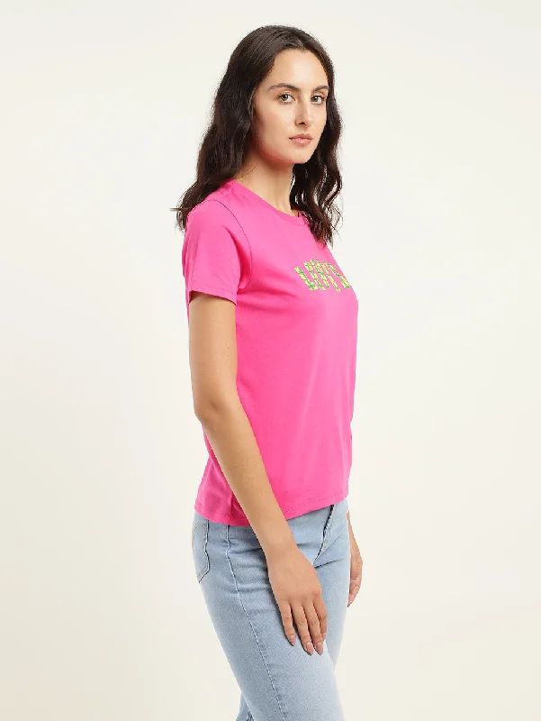 Women's Brand Logo Crew Neck T-Shirt