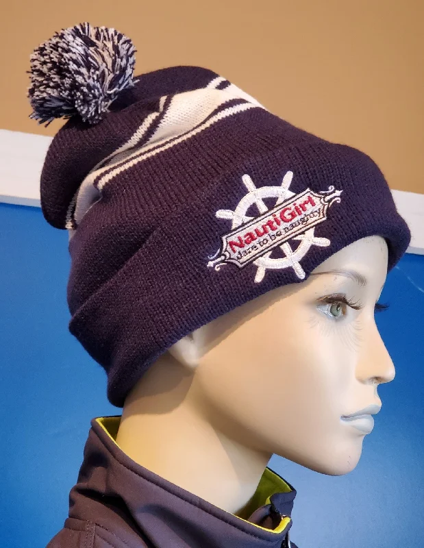 NautiGirl Pom Pom Beanie