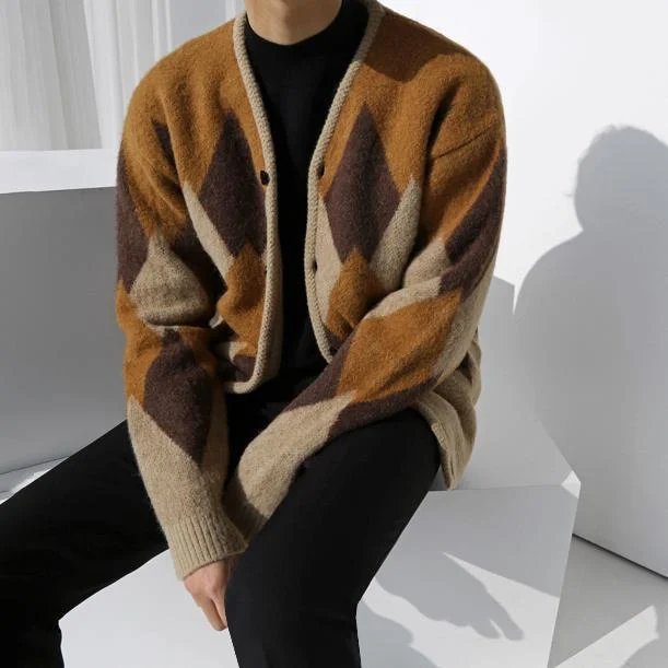 Brown Knitted Cardigan