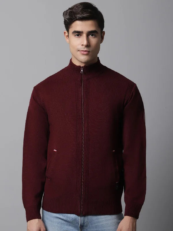 Men Maroon Sweater