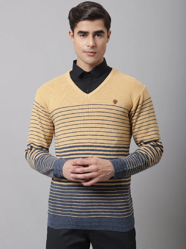 Men Mustard Sweater