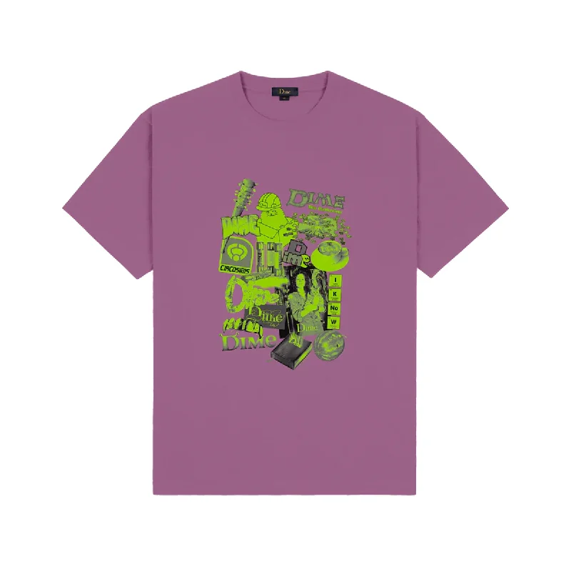 Dime Collage T-Shirt - Violet