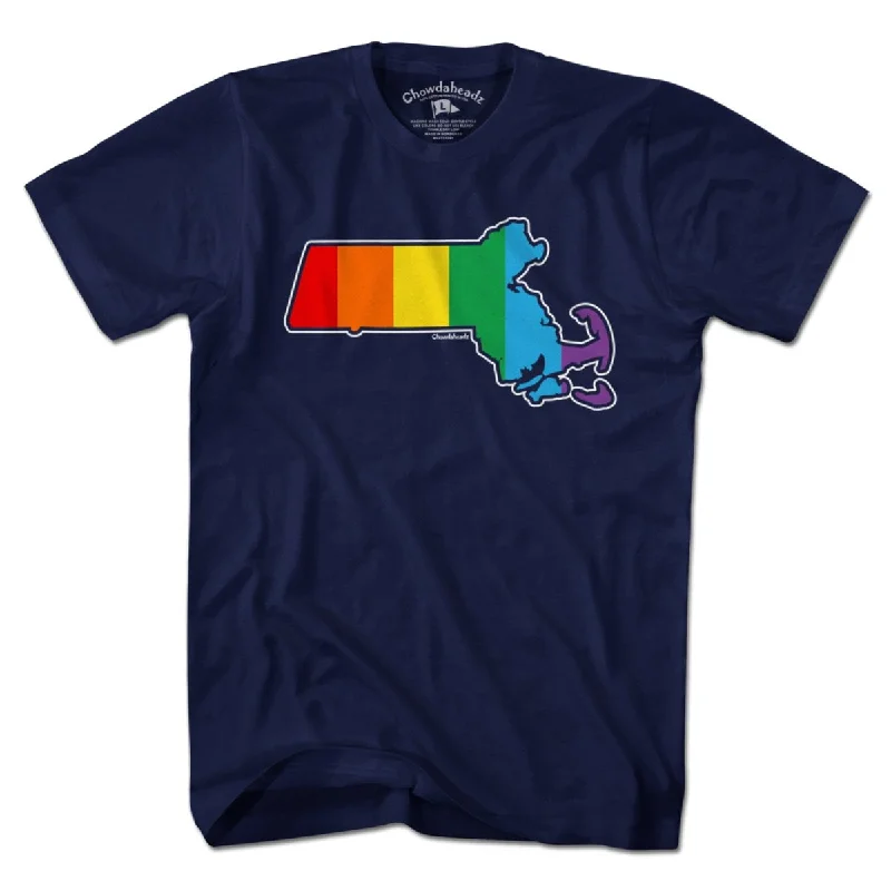 Rainbow Massachusetts T-Shirt