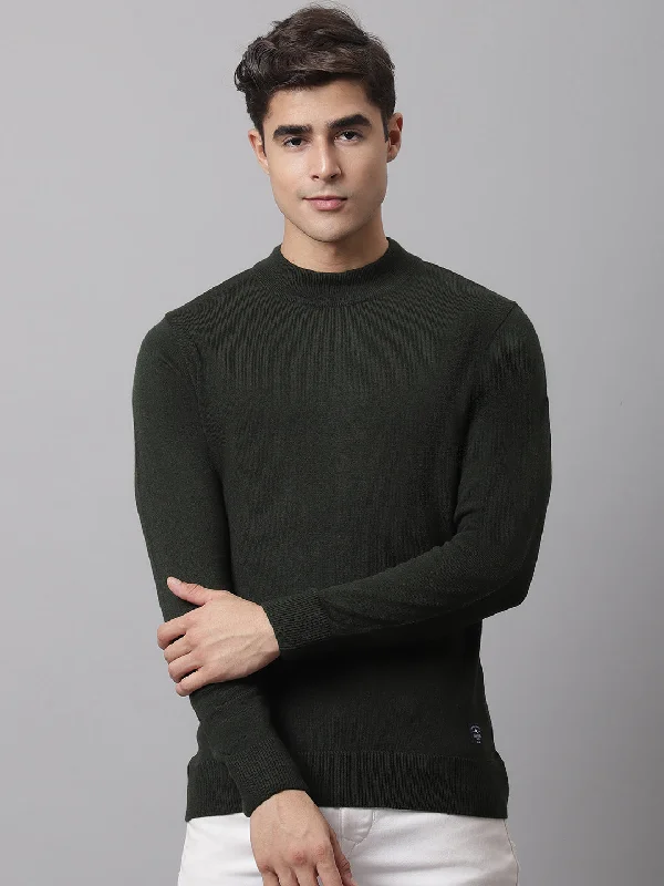 Men Olive Sweater