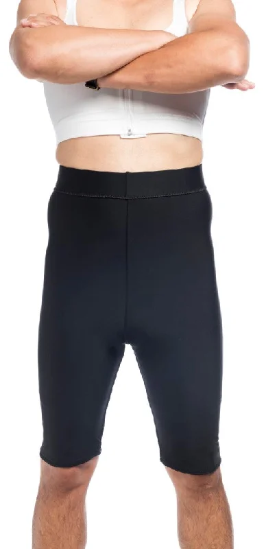 Style 614L, Men's High Waist Compression Shorts -  Layer with Stockings