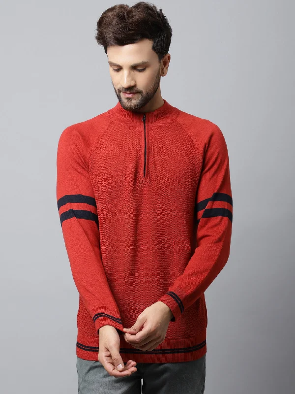 Mens Rust Sweater