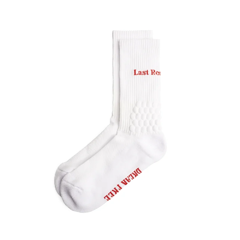 Last Resort AB Right Angle Bubble Socks - White