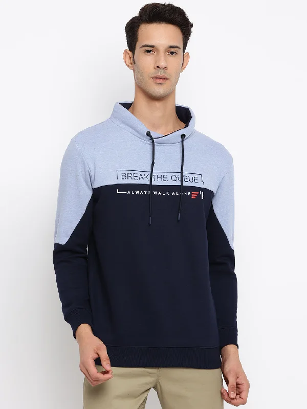 Men Sky Melange Sweatshirt