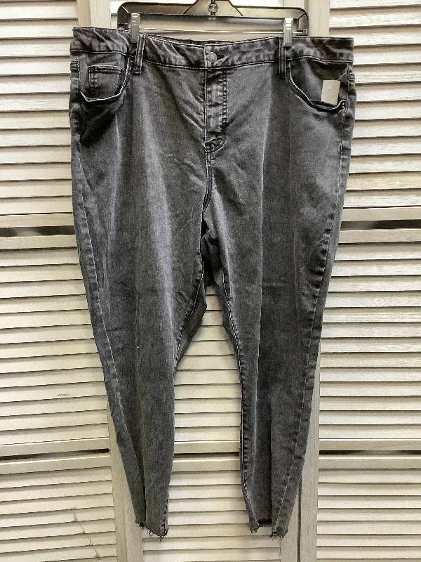 Black Denim Jeans Straight Ava & Viv, Size 24