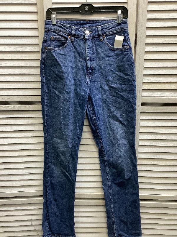 Blue Denim Jeans Straight Divided, Size 8