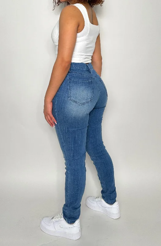 Curved High-Rise Jeans