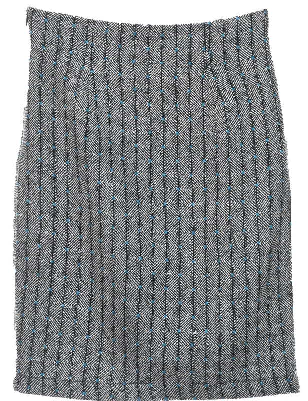 Dark Grey Classic Skirt - XS