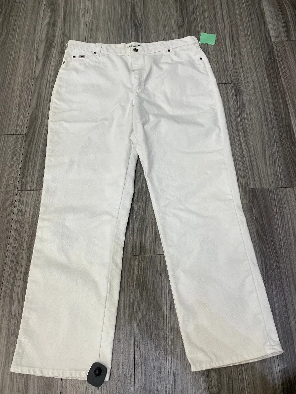 White Jeans Straight Lee, Size 18