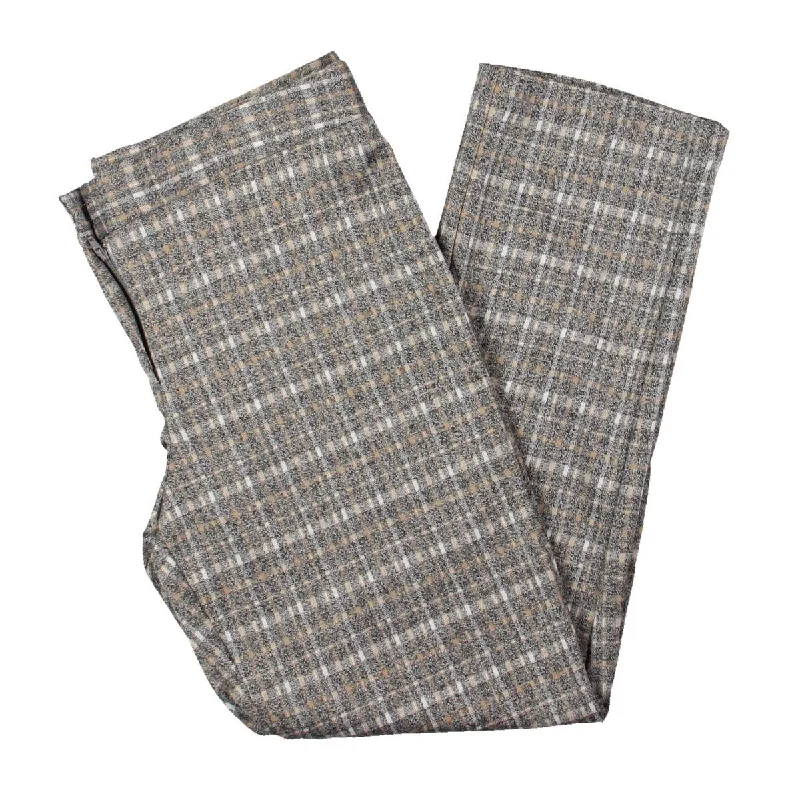 Amanda + Chelsea Womens Plaid  Ankle Pants