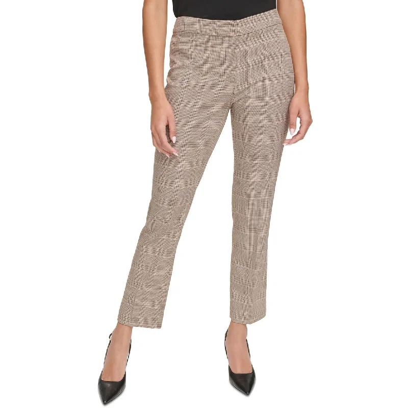 Calvin Klein Womens Mid Rise Slim Fit Ankle Pants