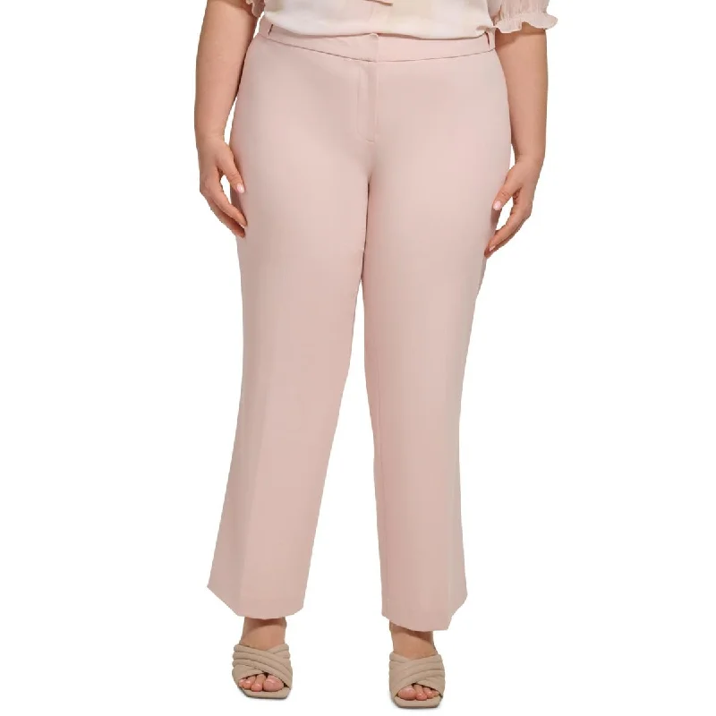 Calvin Klein Womens Plus Crepe Ankle Pants