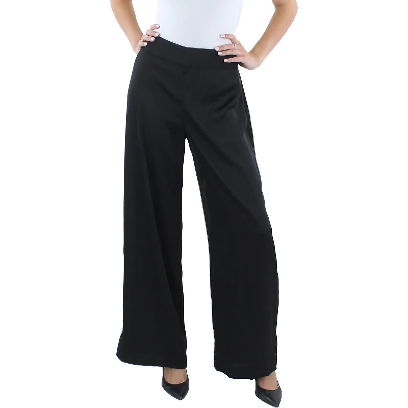 CeCe Womens Zipper  Wide Leg Pants