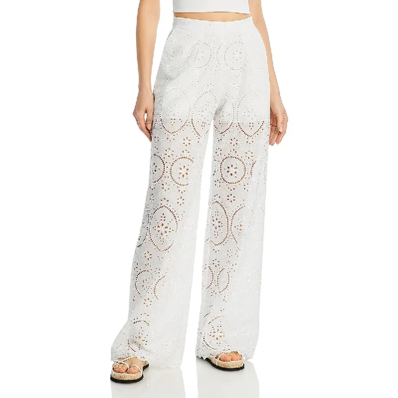 Charo Ruiz Ibiza Womens Brigid Eyelet Cotton Trouser Pants