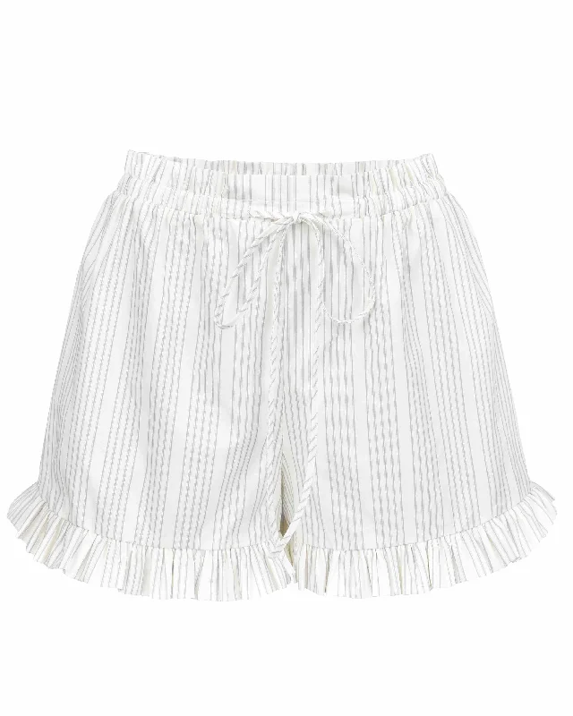 Genevieve Shorts - Chalk Stripe